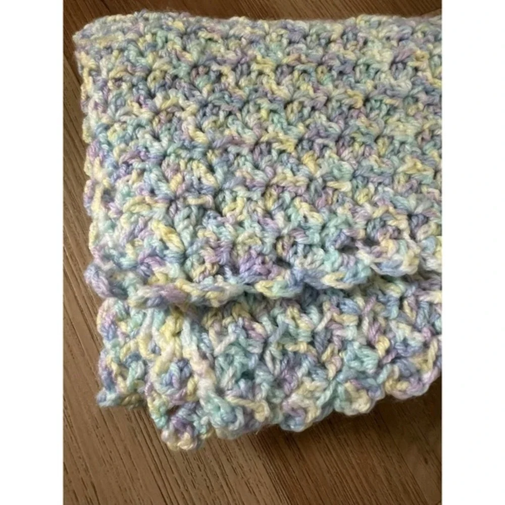 Handmade Crochet Multi-Color Baby Blanket‎ 26